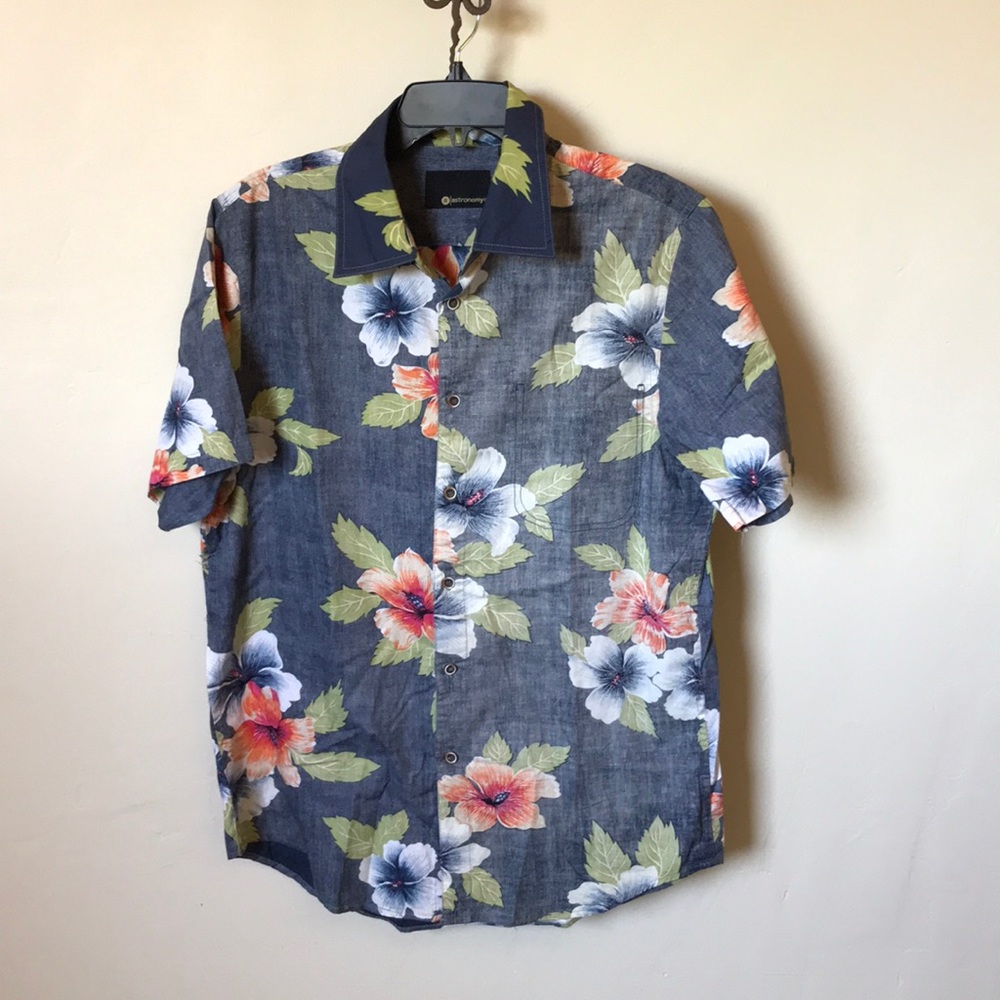 New {Astronomy Clothing} Men’s Hawaiian Shirt Lux